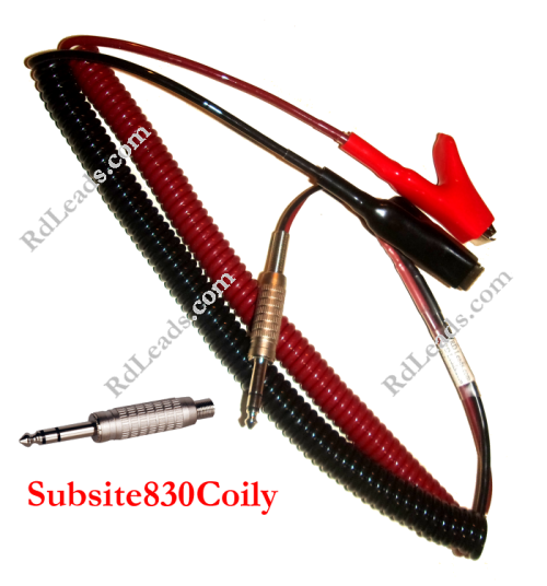 Subsite 830T Coily Cord Leads